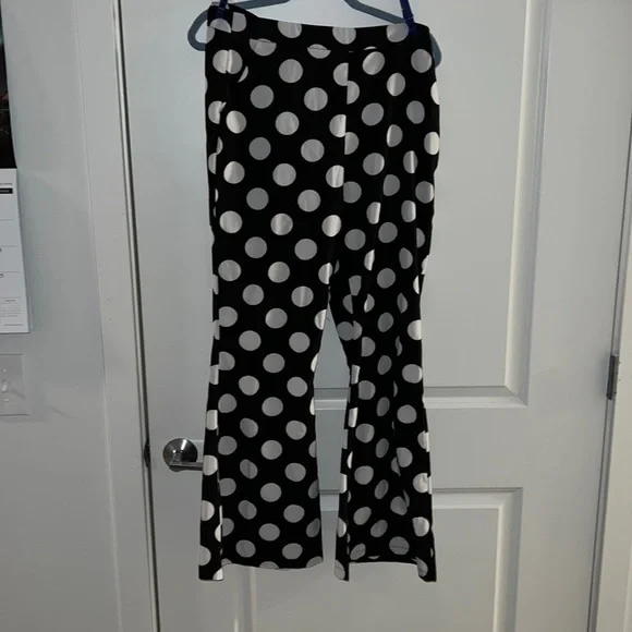 SHEIN Pants Jumpsuits High Waist Polka Dot Flare Leg Pants